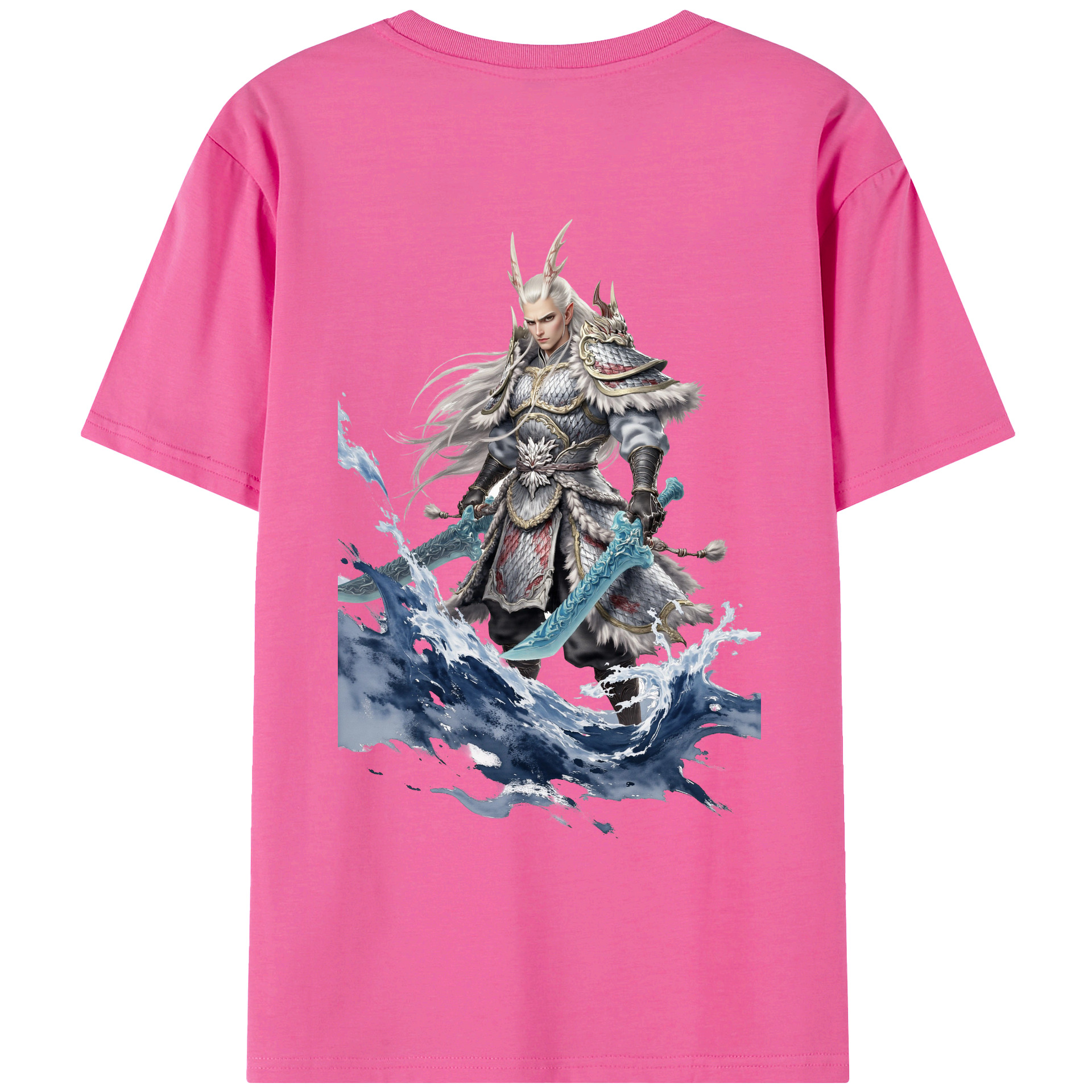 （画像用） Ne Zha 2 ナタ 魔童の大暴れ レディース半袖Tシャツ(バックプリント)